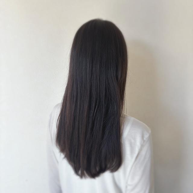 黒髪ロング